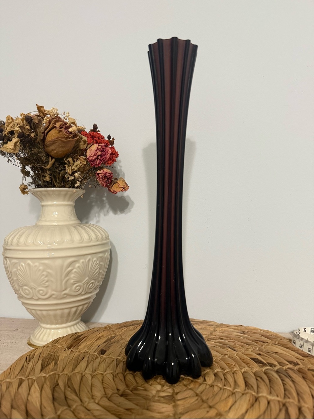 MCM purple amethyst swung vase